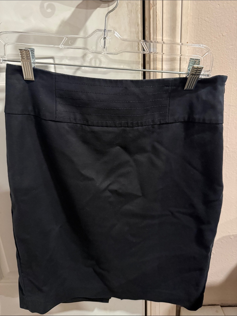 Banana Republic Black Pencil Skirt with Stitch Detail Size 4